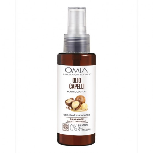 Олія для волосся з маслом макадамії Omia