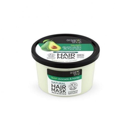 Відновлююча маска для волосся з авокадо та медом